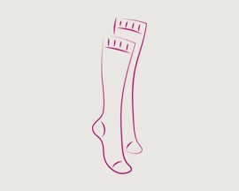 Pair of compression stockings for conservative measures icon